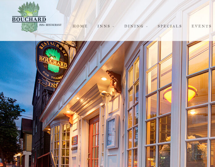THE BOUCHARD RESTAURANT AND INN in Newport was the only restaurant in Rhode Island to make OpenTable's 