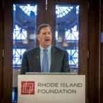 RHODE ISLAND FOUNDATION CEO and President Neil D. Steinberg speaks at a donors event in October. The foundation announced Friday that it awarded a record $56 million to approximately 2,000 area nonprofits in 2019. / COURTESY RHODE ISLAND FOUNDATION