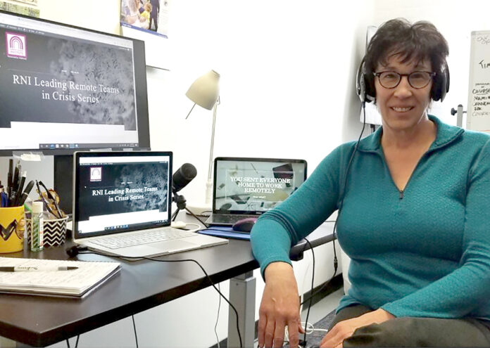 REMOTE BOOST: Sophaya CEO Mari Anne Snow is hosting a webinar on May 8 aimed at bolstering a company’s remote operation. / COURTESY MARI ANNE SNOW 