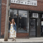DENIED: Elyse Farnsworth, owner of Arrow Salon in Providence, tried to apply through Bank of America for a Paycheck Protection Program loan but was turned down because she did not have a line of credit with the bank. / PBN PHOTO/MICHAEL SALERNO