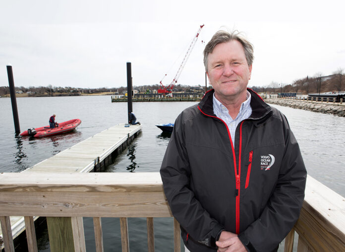 Brad Read started his career in sailing as a sailmaker on Aquidneck Island. Twenty-two years ago, at the age of 33, he was brought on to be executive director of Sail Newport, home to New England’s largest public sailing center. / PBN FILE PHOTO/KATE WHITNEY LUCEY