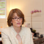 CHRISTINA H. PAXSON, president of Brown University, wrote an Op-Ed for the New York Times saying that loss of revenue if colleges do not reopen in the fall would be “catastrophic,” and could force the closure of many institutions. / PBN FILE PHOTO/TRACY JENKINS