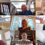 IN A BUNCH: Cooley Group’s sales and customer service team gather virtually to collaborate on a new market opportunity. / COURTESY COOLEY GROUP