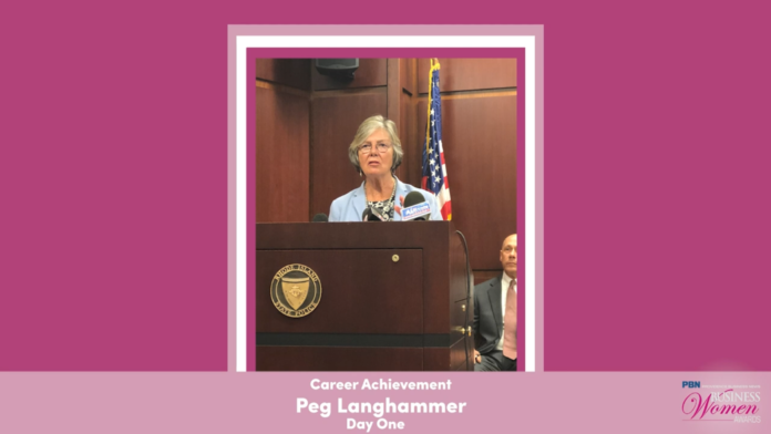PEG LANGHAMMER, executive director for Day One, has been named the Career Achiever for Providence Business News' 2020 Business Women Awards program. / PBN SCREENSHOT