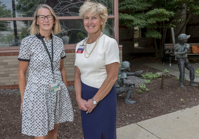 LEADING THE CHARGE: Dr. Susan Duffy, left, and Susan Korber, associate chief nursing officer, both with Lifespan, are working to implement telemedicine for the long term. / PBN PHOTO/MICHAEL SALERNO