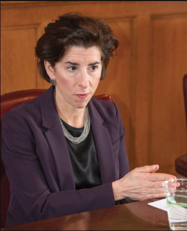 GOV. GINA M. RAIMONDO announced plans to allocate $45 million of COVID-19 relief funds to workforce development programs for those left jobless due to the pandemic. PBN FILE PHOTO/DAVE HANSEN