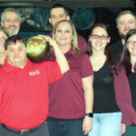 STRIKING GOLD: Ocean State Credit Union team members show support at the “Strike for Gold” Special Olympics bowling event at East Providence Lanes.  COURTESY OCEAN STATE CREDIT UNION