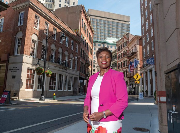 Lisa Ranglin, Rhode Island Black Business Association CEO and president;  Citizens Bank program manager / PBN PHOTO/MICHAEL SALERNO
