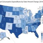 PERSONAL CONSUMPTION EXPENDITURE in Rhode Island increased 3.2% year over year. / COURTESY BUREAU OF ECONOMIC ANALYSIS