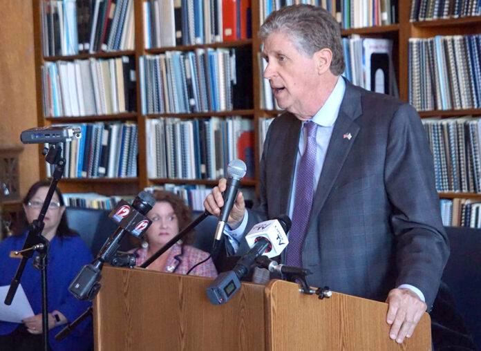 LT. GOV. DANIEL J. McKee sent a letter Monday to Gov. Gina M. Raimondo and R.I. Commerce Corp. Secretary Stefan Pryor asking for immediate changes and increases to the Restore Rhode Island small-business grant program. / COURTESY R.I. OFFICE OF THE LIEUTENANT GOVERNOR