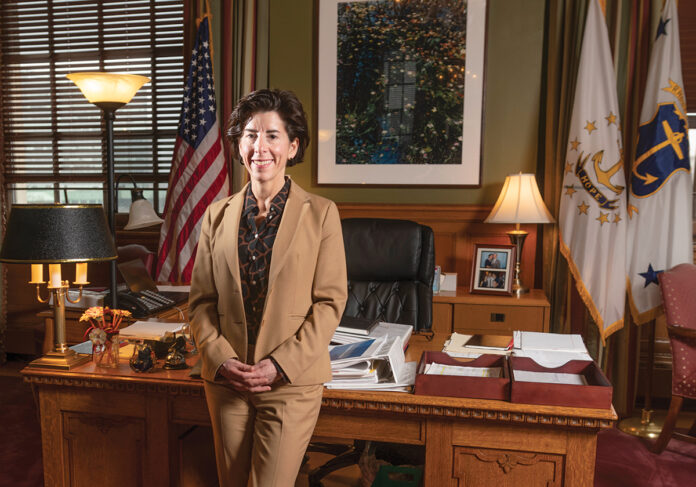 CRISIS MANAGER: Gov. Gina M. Raimondo has had to make many difficult decisions in 2020 as Rhode Island grappled with the COVID-19 pandemic, and she says the recovery process may be difficult, too. / PBN FILE PHOTO/MICHAEL SALERNO