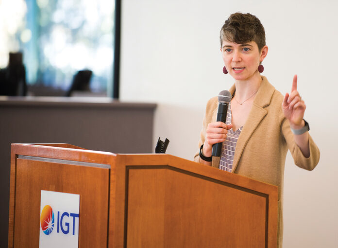 GROUP SESSIONS: Stephanie Huckel, senior global program manager of diversity and inclusion at International Game Technology PLC, established IGT’s Diversity and Inclusion Groups program, which supports employee networks structured around dimensions of diversity. / Courtesy International Game Technology PLC