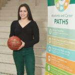 EARNING A SHOT: Talia Thibodeau, a standout basketball player in high school, worried how she would pay for college after she graduated but is working toward an associate degree tuition-free from the Community College of Rhode Island thanks to the Rhode Island Promise Scholarship program. / PBN PHOTO/MICHAEL SALERNO