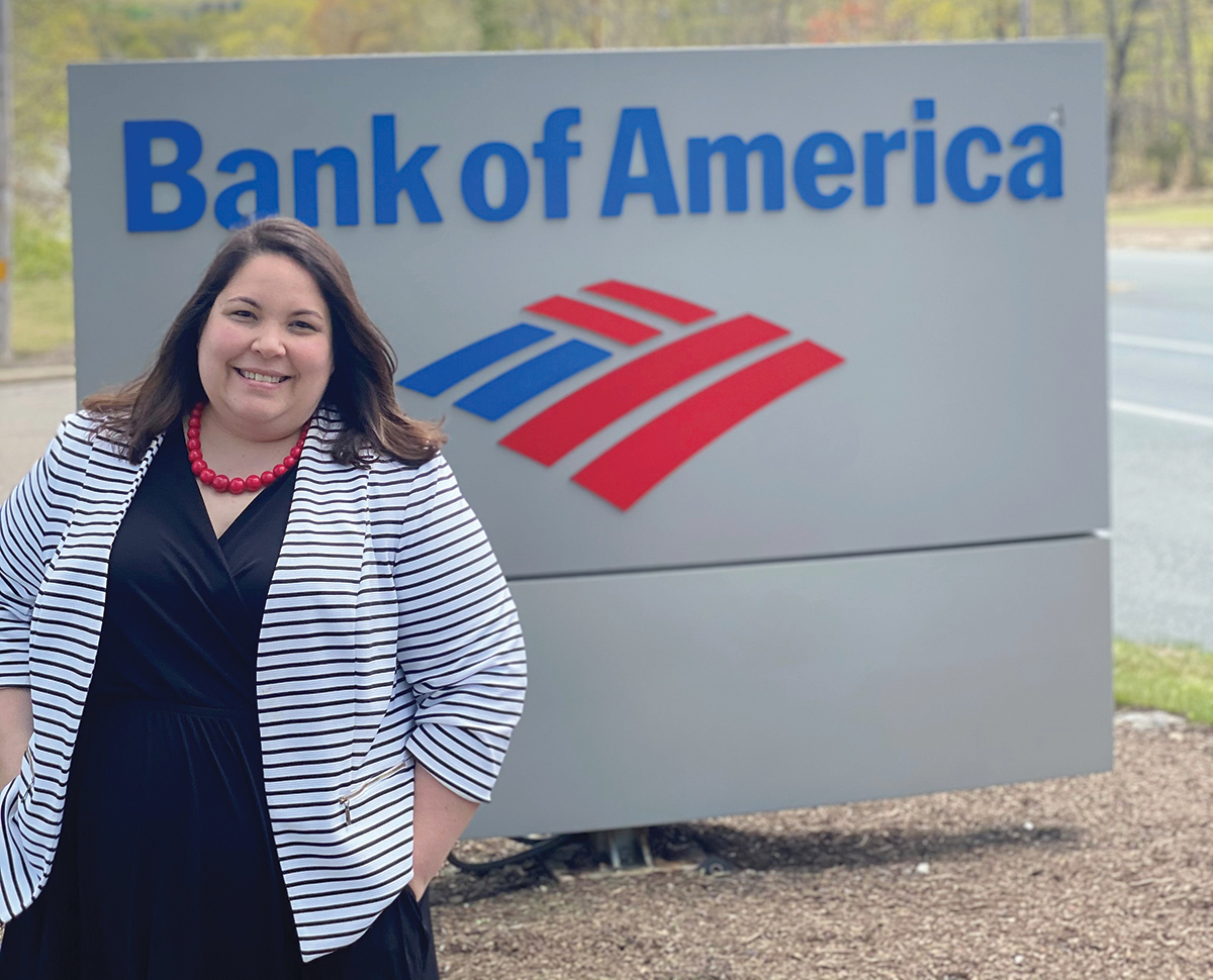 TALENT SCOUT: Jess Hutchinson, a Bank of America Corp. vice president, provides career guidance to employees from Maine to Florida so the bank can retain its exceptional personnel. / COURTESY BANK OF AMERICA CORP.