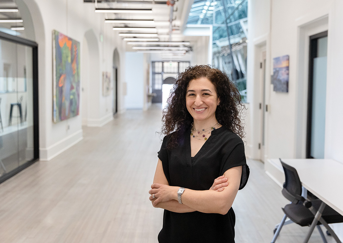 HIT THE GROUND RUNNING: Shortly after joining Northeast Collaborative Architects, where she is now a principal, Andrea Baranyk served as project manager and oversaw the transformation of The Arcade indoor mall in Providence from design to construction. / PBN PHOTO/TRACY JENKINS