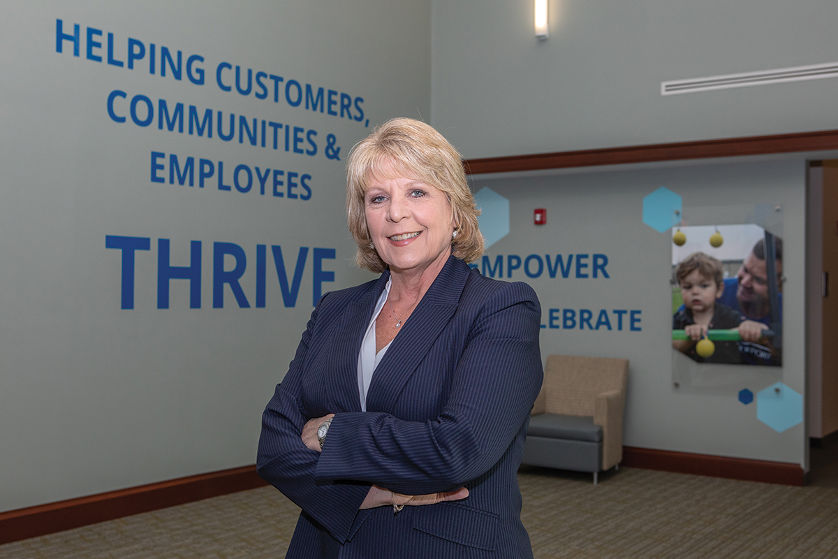 RAPID GROWTH: Mary Leach, executive vice president, consumer relationships, at BankNewport, established the Premier Banking group in 2019 as the bank’s first private banking service, which has since become one of its fastest-growing business lines. / PBN PHOTO/KATE WHITNEY LUCEY