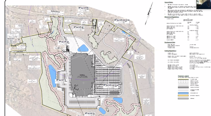 A MASSIVE retail distribution center proposed for 2120 Hartford Ave., Johnston, has been approved by the town's planning board. / COURTESY JOHNSTON PLANNING BOARD
