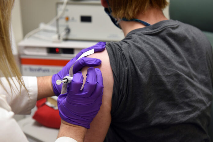RHODE ISLAND companies in sectors that include retail, hospitality and nursing homes say they are concerned that implementing a COVID-19 vaccine mandate could make it difficult to recruit and retain workers. / AP FILE PHOTO/TED S. WARREN