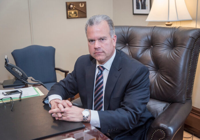 NICHOLAS A. MATTIELLO, a former R.I. House Speaker, is serving as a lobbyist for Westminster Consulting Ltd., the lobby firm for Lifespan Corp. / PBN FILE PHOTO/MICHAEL SALERNO