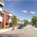 THREE DEVELOPMENT FIRMS are coming back before the I-195 Redevelopment District Commission on Wednesday, Jan. 19, 2022, with revised proposals for Parcel 2 on South Water Street in Providence. Eden Properties' revised proposal includes two-story townhouses. / COURTESY I-195 REDEVELOPMENT DISTRICT COMMISSION