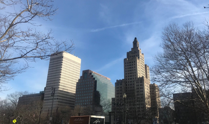 THE DOWNTOWN PROVIDENCE office market continues to suffer an increasing vacancy rate since the start of the COVID-19 pandemic, reaching 15.85% for the fourth quarter of 2021, according to latest market figures provided by CBRE Inc. / PBN FILE PHOTO/CHRIS BERGNEHEIM