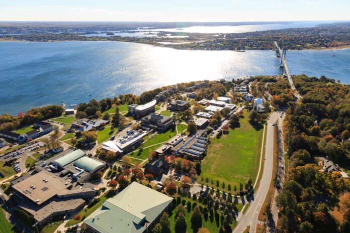ROGER WILLIAMS UNIVERSITY, pictured, and Bryant University made some modifications for its on-campus requirements for students. But most of the Rhode Island-based colleges will keep all of their mandates in place for the time being. / COURTESY ROGER WILLIAMS UNIVERSITY