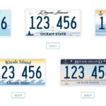 FIVE RHODE ISLAND license plate designs have been chosen as finalists in the state's RI State Plate Design Contest. / COURTESY R.I. DIVISION OF MOTOR VEHICLES