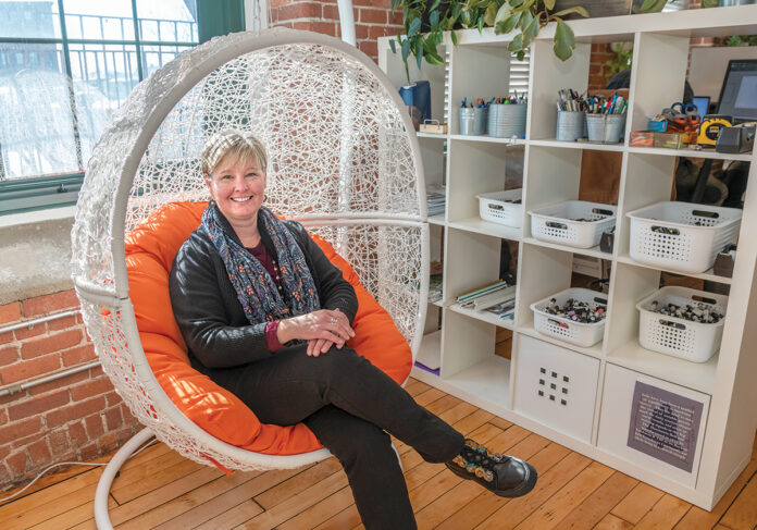 PASSIONATE PURSUIT: Kris Bradner, principal at Traverse Landscape Architects in Providence, was inspired by one of her high school teachers to pursue a career in landscape design. / PBN PHOTO/MICHAEL SALERNO