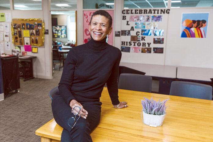 PASSIONATE PURSUIT: Sylvia C. Spears gets much job satisfaction as vice president of administration and innovation at Providence-based College Unbound, where women of color make up a lot of the student body. Spears is a member of the Narragansett Tribal Nation. / PBN PHOTO/RUPERT WHITELEY