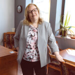 GOING STRONG: As chief financial officer at The Fogarty Center, Michelle Brodeur has displayed leadership skills, commitment and vision “that is truly the strength of the Fogarty Center,” says CEO David Reiss.   PBN PHOTO/RUPERT WHITELEY