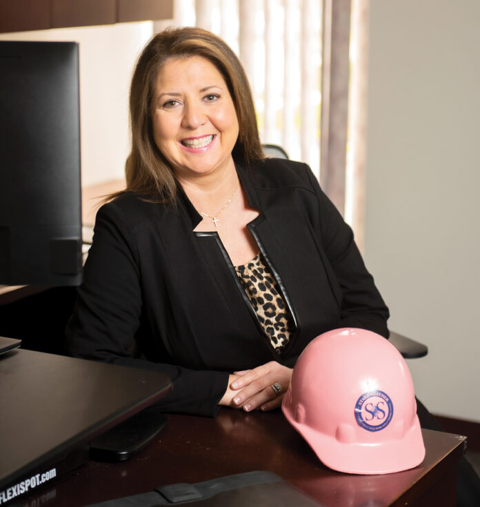 CLOSING THE GAP: Theresa D’Orsi, vice president of the construction practice group at Starkweather & Shepley Insurance Brokerage Inc. in East Providence, says mentorships can help close the gender gap in construction. / PBN PHOTO/DAVE HANSEN 