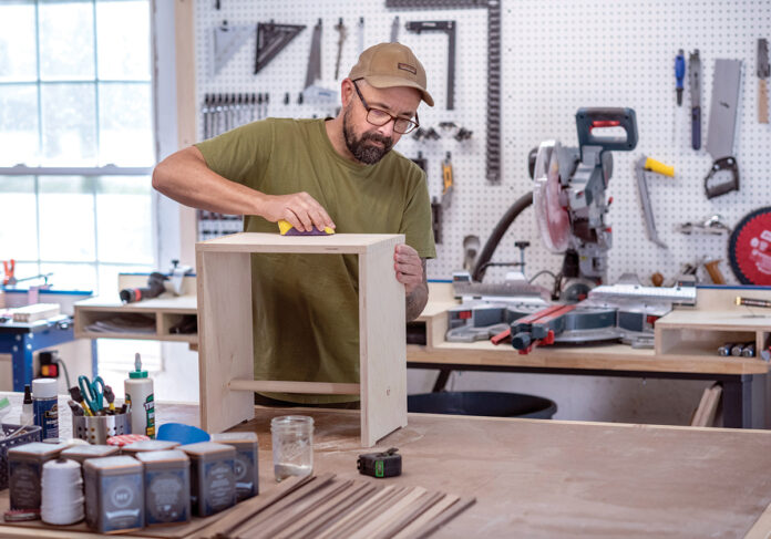 CREATIVE ­­OUTLETS: ­­Barrington woodworker Torsten Mayer-Rothbarth says Etsy Inc. is one of several places he sells his work. Convenience outweighs the downsides for many sellers using Esty, he says. / PBN PHOTO/MICHAEL SALERNO