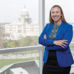 TOP MARKS: Christina Pitney, senior vice president, government programs, at Blue Cross & Blue Shield of Rhode Island in Providence, has led the health insurer’s Medicare Advantage suite to its first five-star rating. / PBN PHOTO/TRACY JENKINS