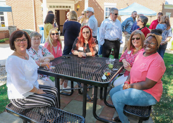 TOGETHER AGAIN: The Providence Mutual Fire Insurance Co. employees gather at a summer social, one of the company’s first in-person employee events since the start of the COVID-19 pandemic. / COURTESY THE PROVIDENCE MUTUAL FIRE INSURANCE CO.