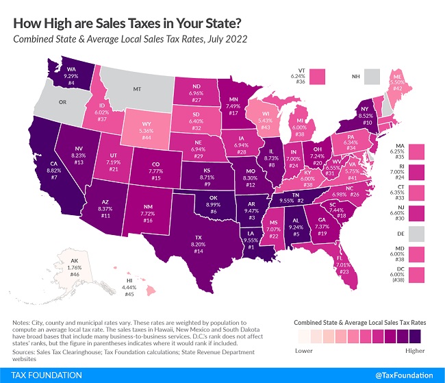 Tax Foundation R.I. state sales tax second highest in country
