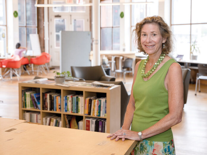 HELPING WITH CHANGES: Mary Jo “MJ” Kaplan and her firm, Kaplan Consulting LLC, specialize in executive leadership, strategy and the future of work, which is a significant focus brought to light by the COVID-19 pandemic. / PBN PHOTO/TRACY JENKINS
