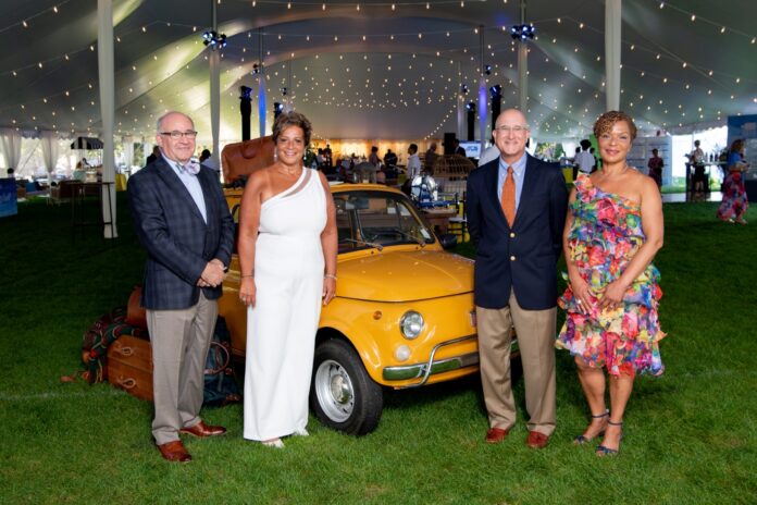 HASBRO CHILDREN'S HOSPITAL'S annual Heroes Ball held Aug. 27 raised a record $1.3 million. Pictured from left are Dr. Francois I. Luks, Hasbro Hospital’s pediatric surgeon-in-chief; Lifespan Corp. Vice President of Pediatric Services Tracey L. Wallace; Rhode Island Hospital and Hasbro Children’s Hospital President Dr. Saul N. Weingart; and Dr. Phyllis Dennery, Hasbro Hospital’s pediatrician-in-chief and medical director. / COURTESY HASBRO CHILDREN'S HOSPITAL