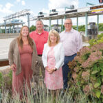CLEAR LANE: The R.I. Turnpike and Bridge Authority implemented new technology to collect bridge tolls more efficiently. Pictured, from left, are R.I. Bridge and Turnpike Authority Director of Tolling Katie Coleman, Chief Financial Officer Jeff Goular, Executive Director Lori Caron Silveira and Director of Engineering Eric Seabury.  PBN PHOTO/DAVID HANSEN