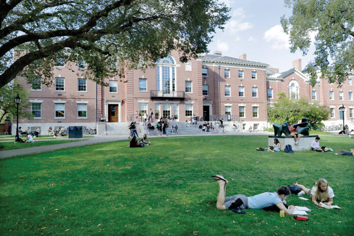 BROWN UNIVERSITY has received to date $33 million in reimbursements from the U.S. Federal Emergency Management Agency for COVID-19 testing expenses. /  AP FILE PHOTO/STEVEN SENNE