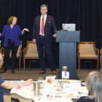 CRIMINAL MINDSET: Lisa A. Shorr, left, vice president at Secure Future Tech Solutions, and Eric M. Shorr, Secure Future Tech president, say cyber wrongdoers often take advantage of habits that office workers think are harmless.  PBN PHOTO/MIKE SKORSKI