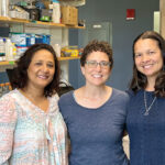 READY TO ROCK: Three University of Rhode Island associate professors were awarded a $735,000 grant by the NASA Established Program to Stimulate Competitive Research to study methane gas emissions. They are, from left, Soni Pradhanang, Dawn Cardace and Serena Moseman-Valtierra.  COURTESY UNIVERSITY OF RHODE ISLAND