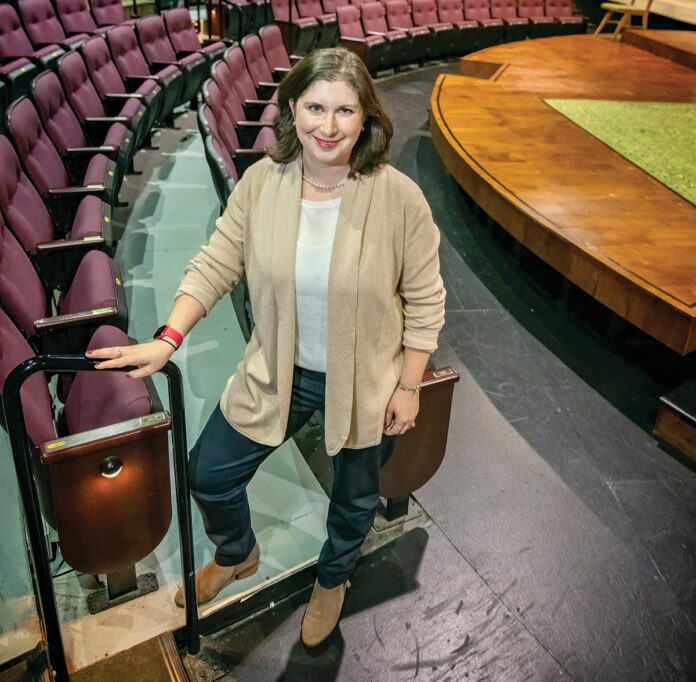 Katie Liberman took over as executive director of Trinity Repertory Company in September. She previously served as managing director of the Hudson Valley Shakespeare Festival in New York beginning in 2015.  / PBN PHOTO/MICHAEL SALERNO
