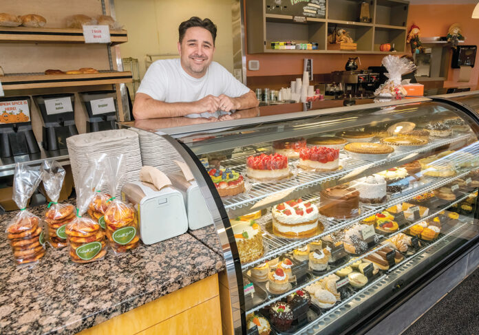 EXPENSIVE INGREDIENTS: Michael Manni, owner of LaSalle Bakery Inc. in Providence, says in addition to increased shipping prices and labor costs, “everything we buy has gone up.”   PBN PHOTO/­MICHAEL SALERNO