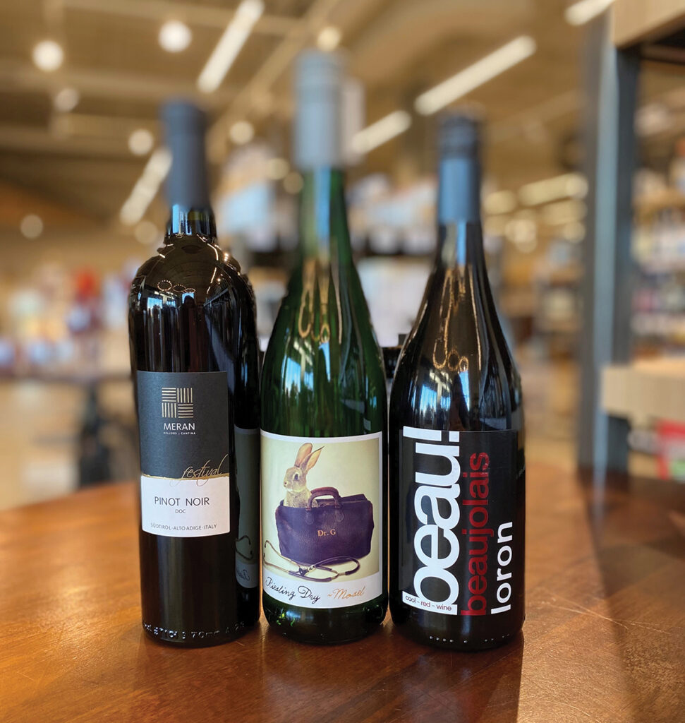 THINKING THANKSGIVING: Each of these three wines pairs well with almost any dish on the holiday dinner table.  COURTESY JESSICA NORRIS GRANATIERO