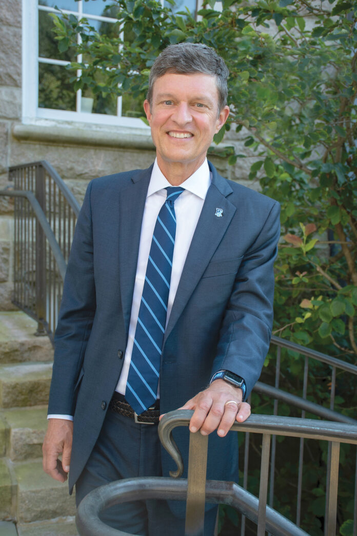 CHAMBER CHAT: University of Rhode Island President Marc B. Parlange will be the featured guest speaker at the East Greenwich Chamber of Commerce’s annual meeting on Feb. 16 at the Quidnessett Country Club in North Kingstown.  COURTESY UNIVERSITY OF RHODE ISLAND