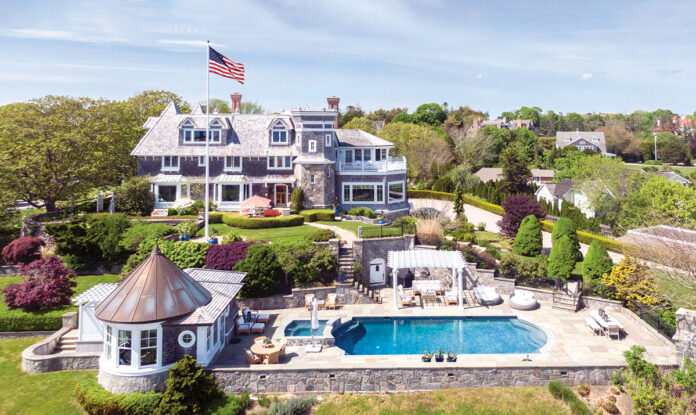 MARQUEE SALE: The coastal estate known as Treasure Hill, located at 2 Kidds Way in Westerly, was the most expensive home sale in Rhode Island in 2022 at $17.7 million and one of only two of last year’s top 10 home sales to reach eight figures. COURTESY LILA  DELMAN COMPASS