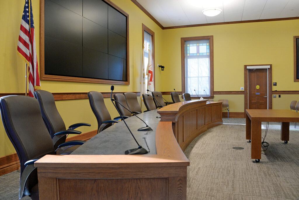 North Kingstown Town Council chambers. / PBN PHOTO/ELIZABETH GRAHAM