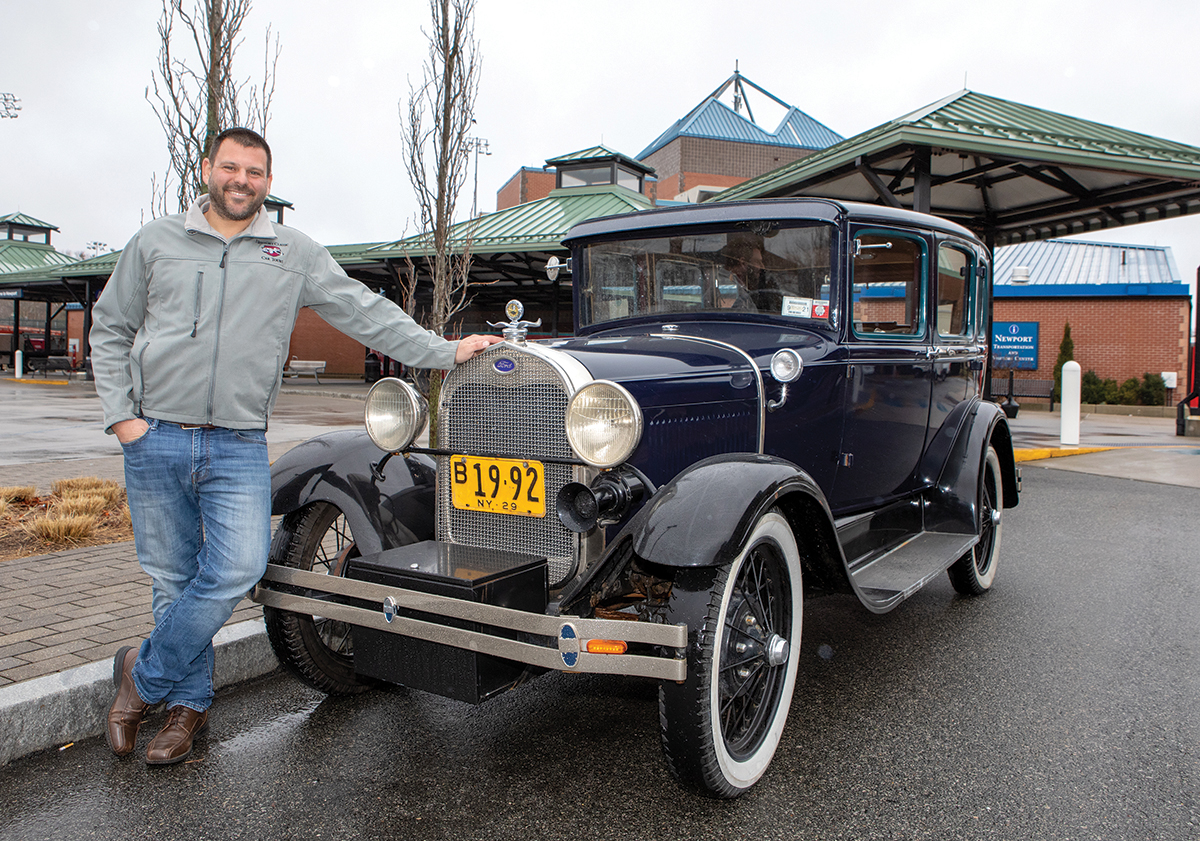 See the City by the Sea from the seat of a classic car