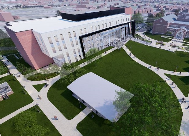 PROVIDENCE COLLEGE, according to college officials, has received a significant number of applications from prospective students for its new School of Nursing and Health Sciences that will launch next fall. The new school building, pictured, will be built by 2025. / COURTESY PROVIDENCE COLLEGE