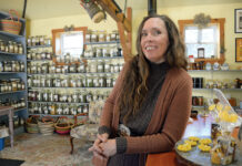 READY WITH A REMEDY: Herbalist Mary Blue has carved out a niche in the health sector, building a business that offers herb-derived tinctures, baths, syrups and teas, as well as classes on how to make them.  PBN FILE PHOTO/ELIZABETH GRAHAM
